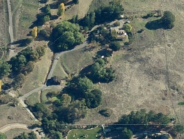 Aerial view from the west